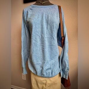 Torrid Soft Light Blue Casual Crew Neck Long Sleeve Sweater Sweatshirt 4 4X